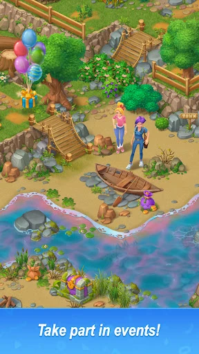 Merge Family: House merge game screen 2